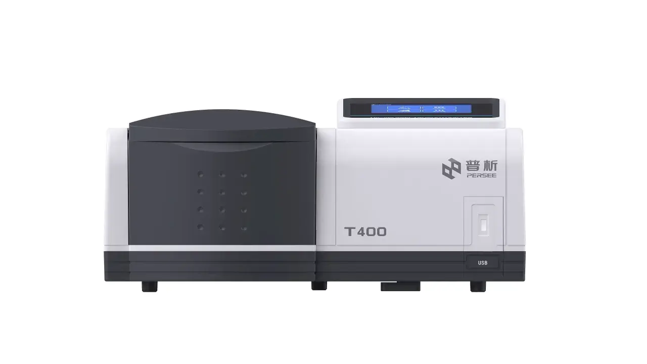 Modernas máquinas de absorción T400, con pantalla digital y puerto USB, listas para análisis precisos.