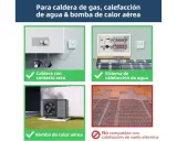 Imagen muestra sistemas de calefacción compatibles con calderas de gas. Es malo encender y apagar la caldera de gas frecuentemente.