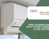 Unidad de aire acondicionado split montada en pared. ¿Buscas aire acondicionado split o por conductos?