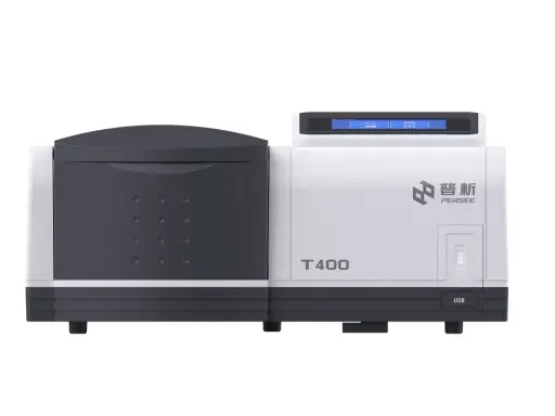 Modernas máquinas de absorción T400, con pantalla digital y puerto USB, listas para análisis precisos.