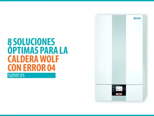 Soluciones para caldera Wolf con error 04. Imagen de una caldera Wolf moderna con pantalla digital.
