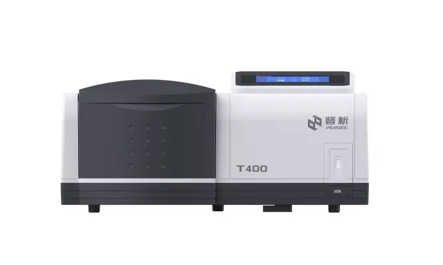 Modernas máquinas de absorción T400, con pantalla digital y puerto USB, listas para análisis precisos.