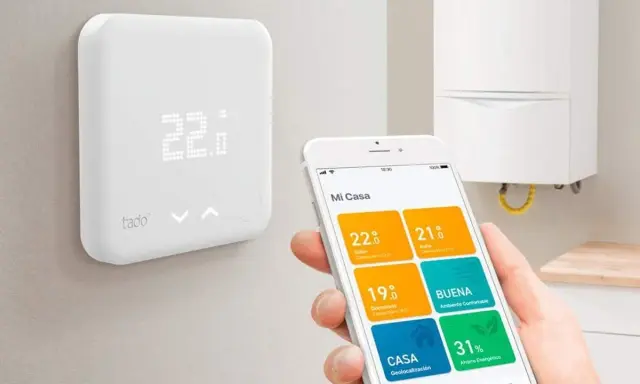 Controla la temperatura de tu hogar fácilmente. Programa tu termostato digital Tado desde tu móvil para un confort óptimo y ahorro energético.